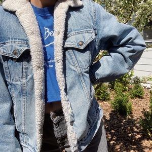 Vintage Levi’s Dad sherpa denim trucker jacket